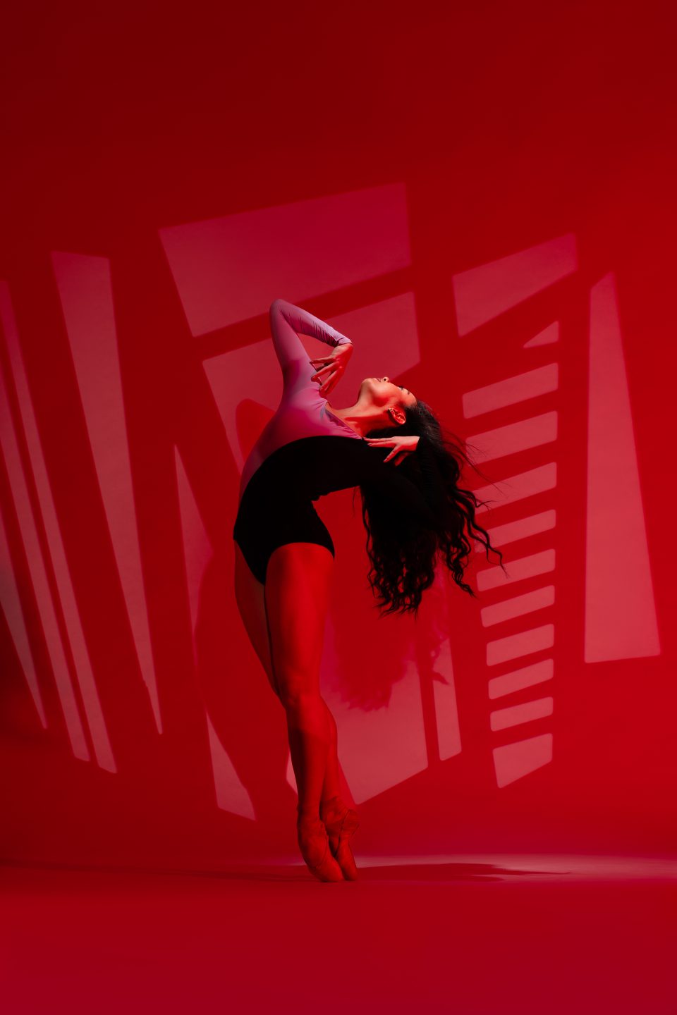 Creative individual dance photography session