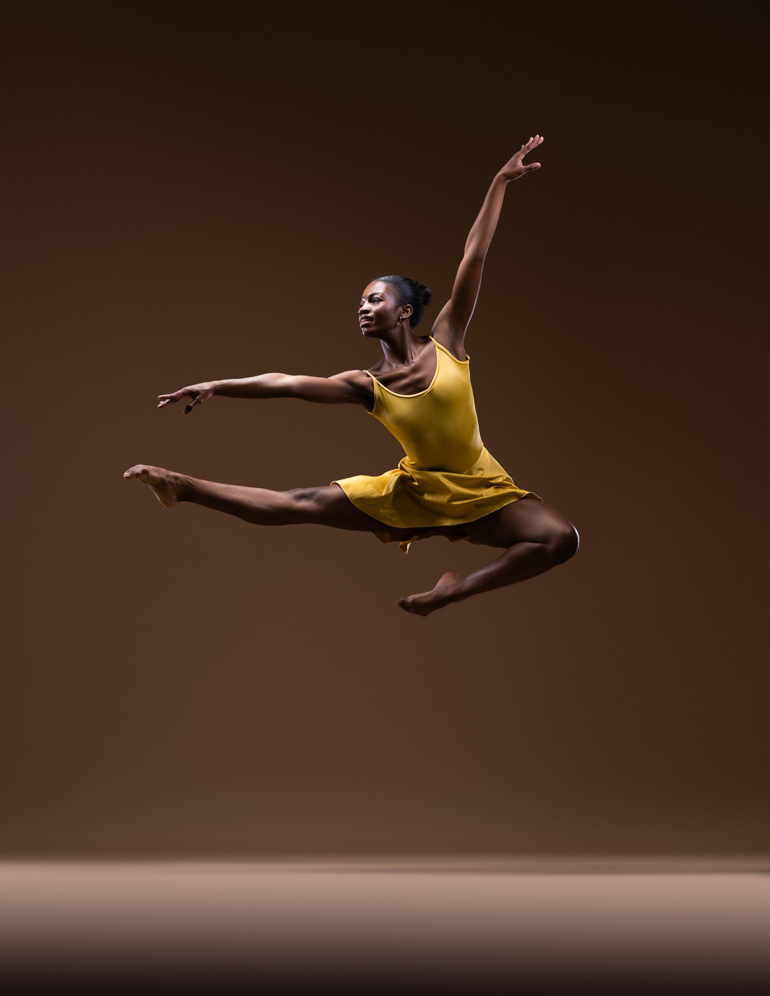 Dancer photographed in motion by DFW Dance Photography