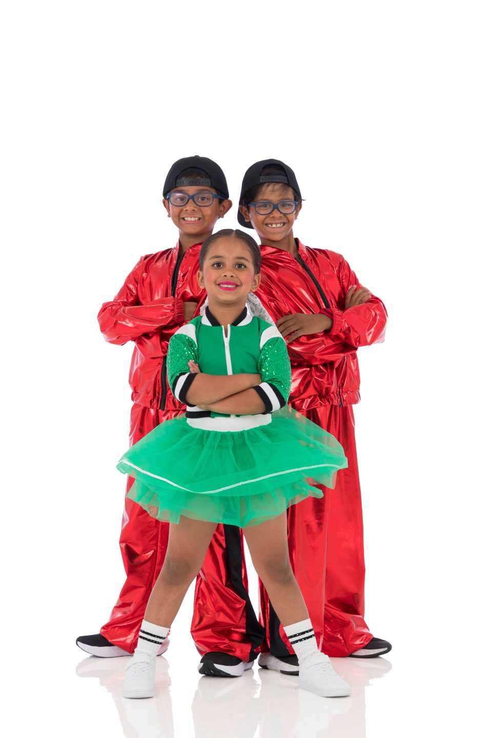 Sibling dance portrait