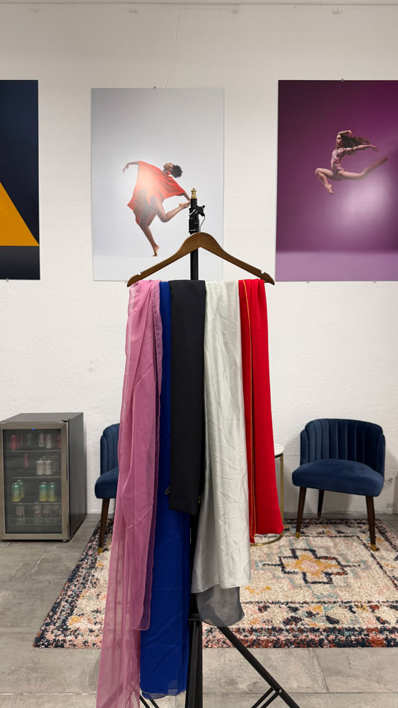 DFW Dance Photography studio wardrobe